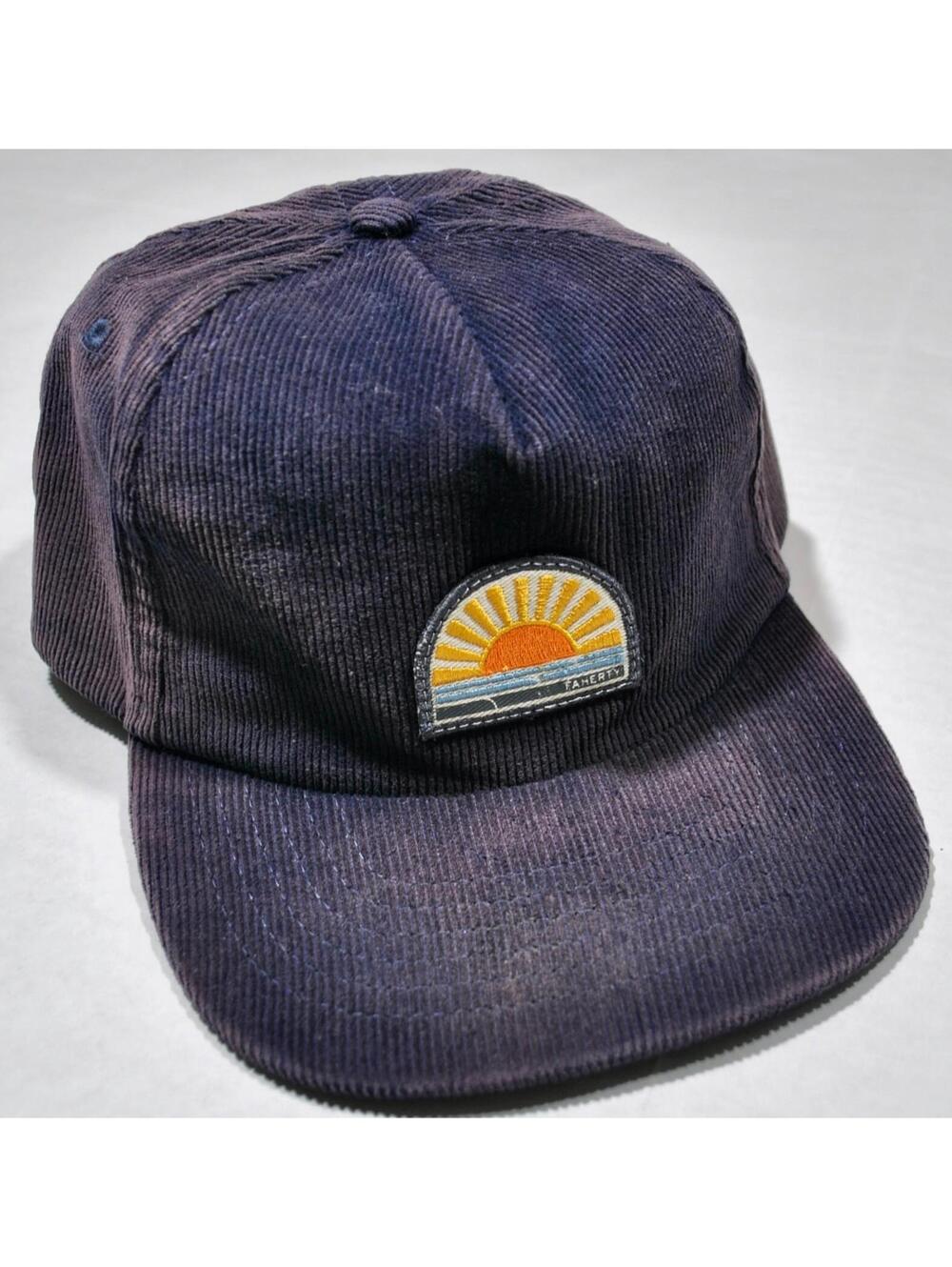 Faherty Brand Corduroy Sun Shine Blue Snapback Cap Hat